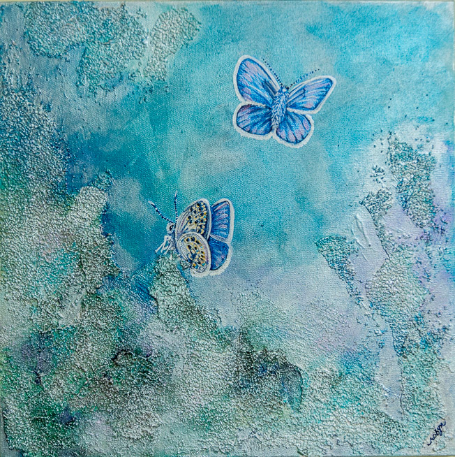 "Penny's Butterflies" 12x12